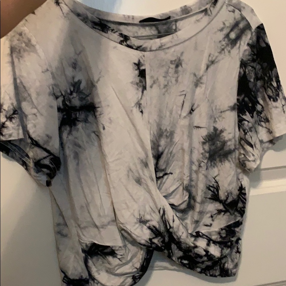 Tie Dye Cropped Shirt